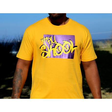 Tru Skool Meta-Yellow Tee