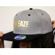 Grey/Black Skinny Metallic 2-Tone Cap