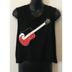 Tino Rangatiratanga FHC Guitar Crop Tank