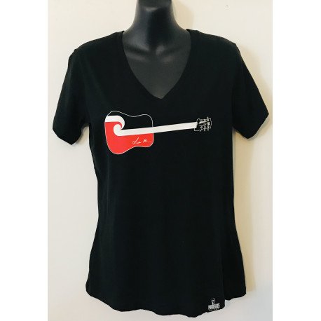 Tino Rangatiratanga FHC Guitar V-Neck Tee